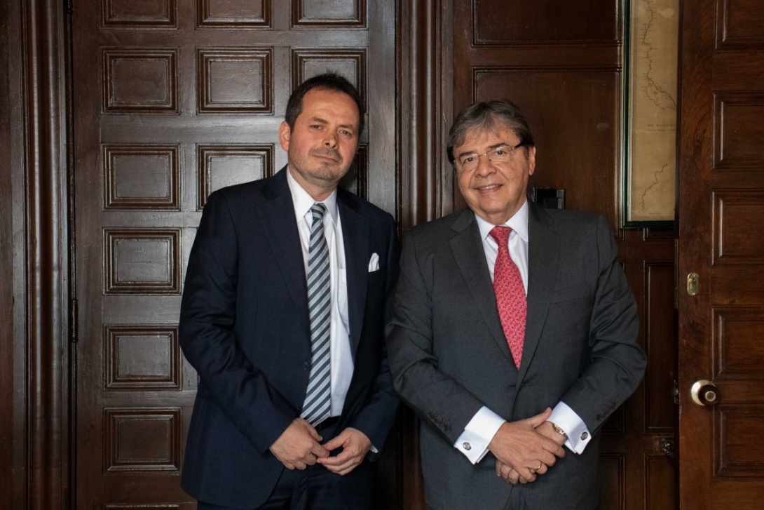 Canciller Carlos Holmes Trujillo reiteró a nuevo Jefe de Misión de ONU en Colombia, la voluntad para sacar adelante la política del Presidente Duque sobre el Acuerdo suscrito entre el Gobierno anterior y las Farc