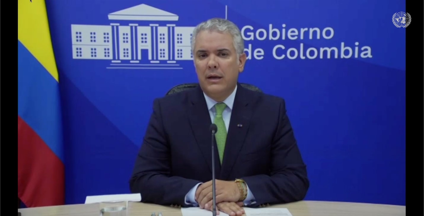 Presidente Duque resaltó logros de Colombia en reactivación económica e invitó a fortalecer el sistema de financiamiento multilateral en el Foro de Financiamiento para el Desarrollo del ECOSOC