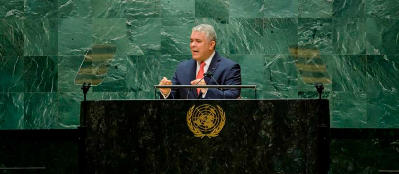 Ante la ONU, Presidente Duque urge acciones que fortalezcan financiamiento para la pandemia y el cambio 