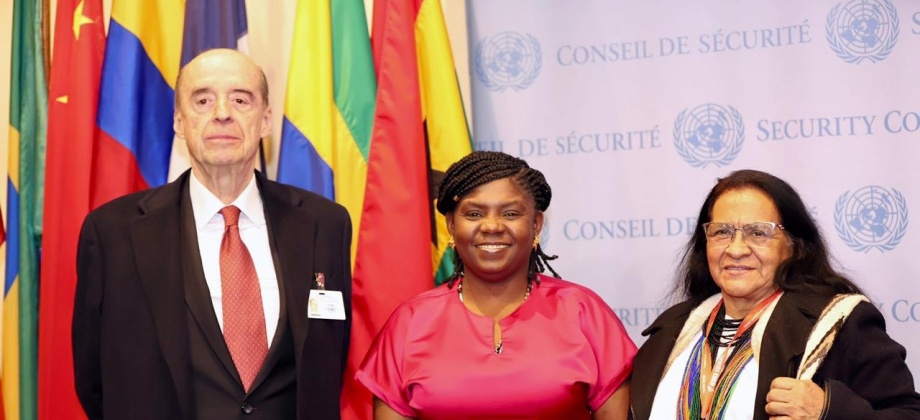 Vicepresidenta Francia Márquez Mina intervino por primera vez en la Sesión del Consejo de Seguridad de la ONU, en Nueva York; acompañada por el Canciller Álvaro Leyva Durán