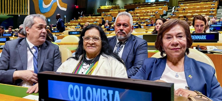 Canciller (e) refuerza el liderazgo internacional de Colombia en la ONU y promueve la cooperación bilateral durante su gira en Nueva York