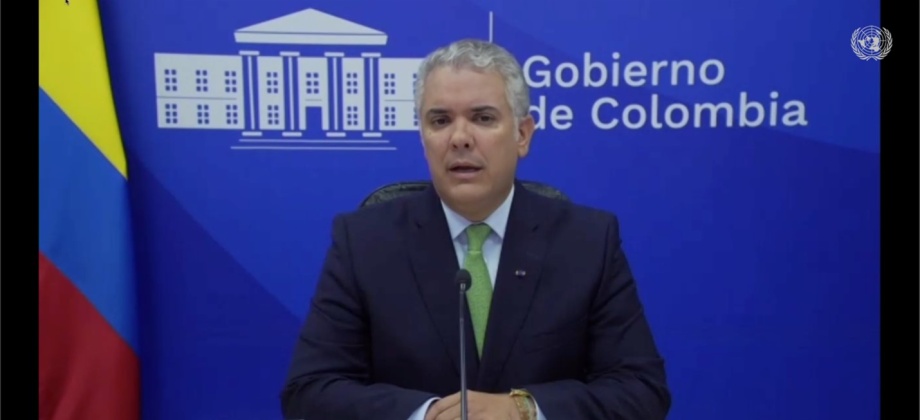 Presidente Duque resaltó logros de Colombia en reactivación económica e invitó a fortalecer el sistema de financiamiento multilateral en el Foro de Financiamiento para el Desarrollo del ECOSOC