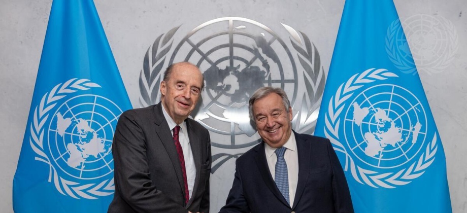 Ministro Álvaro Leyva sostuvo reunión con Antonio Guterres, Secretario General de la ONU