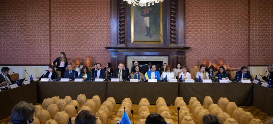 Con encuentro de alto nivel con las entidades de gobierno a cargo del Acuerdo de Paz, inicia en la Cancillería, la visita del Consejo de Seguridad de la ONU a Colombia