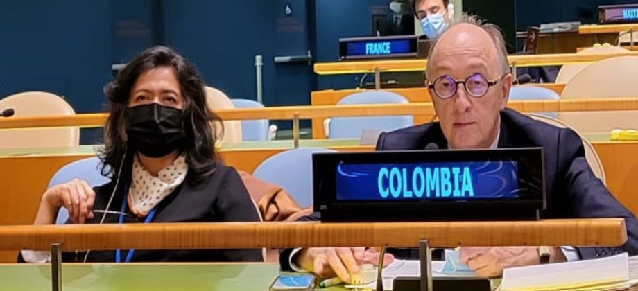 COLOMBIA INICIA SU PARTICIPACIÓN EN LA DISCUSIÓN DEL INFORME DEL SECRETARIO GENERAL TITULADO “NUESTRA AGENDA COMÚN”