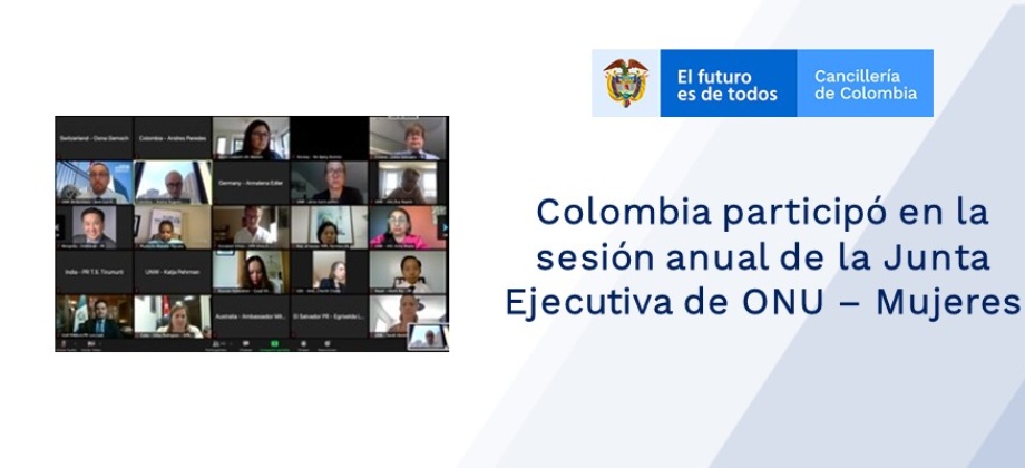 Colombia participó en la sesión anual de la Junta Ejecutiva de ONU – Mujeres 