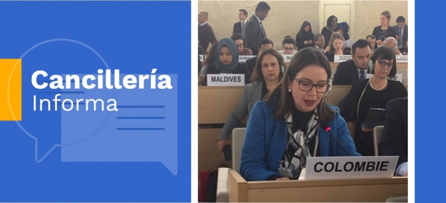 Colombia presenta hoy en Ginebra sus comentarios frente al informe de la Comisionada de la ONU sobre Derechos Humanos en el país