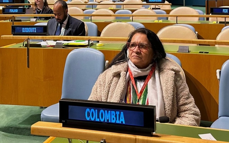 representante permanente de Colombia ante las Naciones Unidas, Leonor Zalabata, participó en la Reunión de Alto Nivel “El Rol de Cero Residuos como una Solución Transformadora para Alcanzar los Objetivos de Desarrollo Sostenible” 