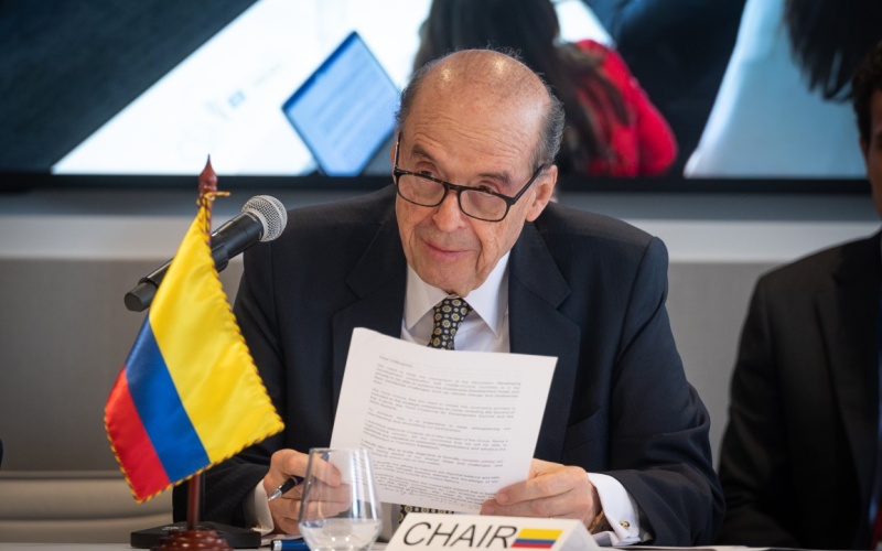 Canciller colombiano presidió la Reunión Ministerial para lograr la sostenibilidad, recuperación y el fomento del desarrollo sostenible del Grupo de Países de Renta Media