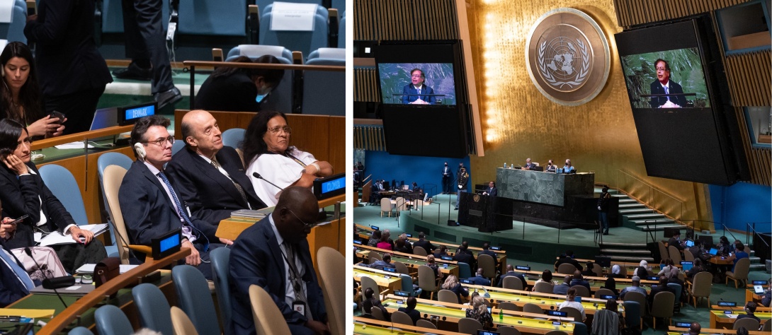 Ministro Leyva acompaña al Presidente Gustavo Petro durante su intervención en la 77° Asamblea General de la ONU Ministro Álvaro Leyva acompañó al Presidente Gustavo Petro durante su intervención en la 77° Asamblea General de la ONU