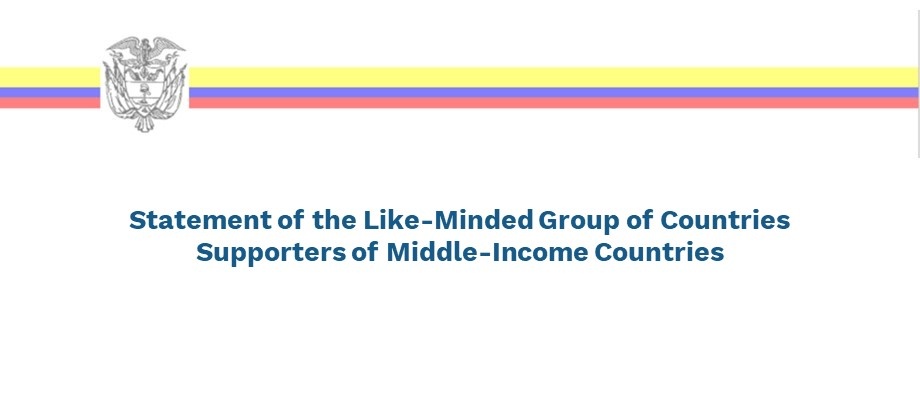 Statement of the Like-Minded Group of Countries Supporters of Middle-Income Countries