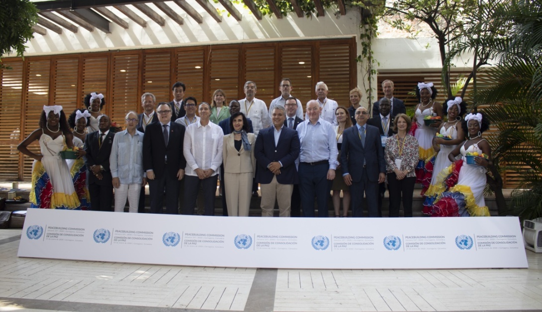 Foto oficial de la Comisión de Consolidación de la Paz de la ONU que se realizó en Cartagena Foto oficial de la Comisión de Consolidación de la Paz de la ONU