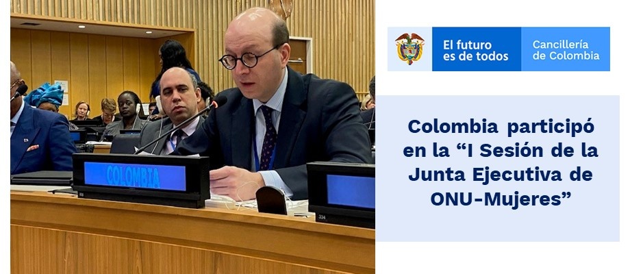 Colombia participó en la “Sesión de la Junta Ejecutiva de ONU-Mujeres”
