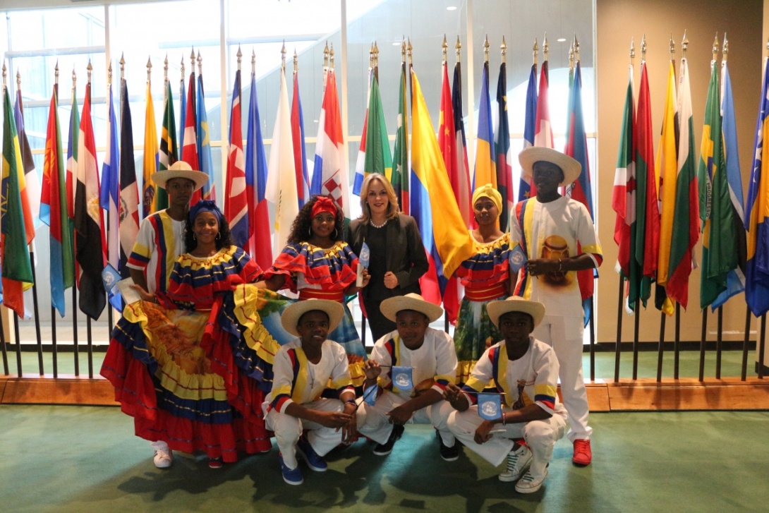 Jóvenes de Nariño llevan el “currulao” a las Naciones Unidas Misión Permanente ante las Naciones Unidas con sede en Nueva York