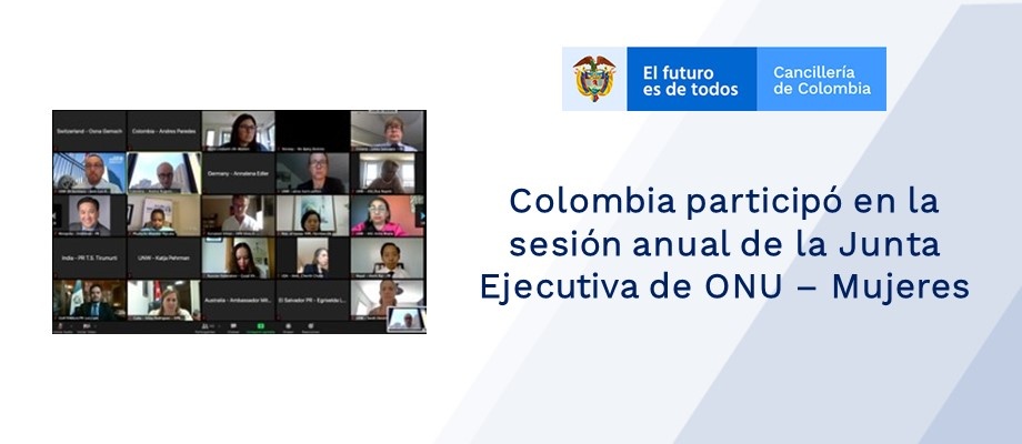 Colombia participó en la sesión anual de la Junta Ejecutiva de ONU – Mujeres Colombia participó en la sesión anual de la Junta Ejecutiva de ONU – Mujeres