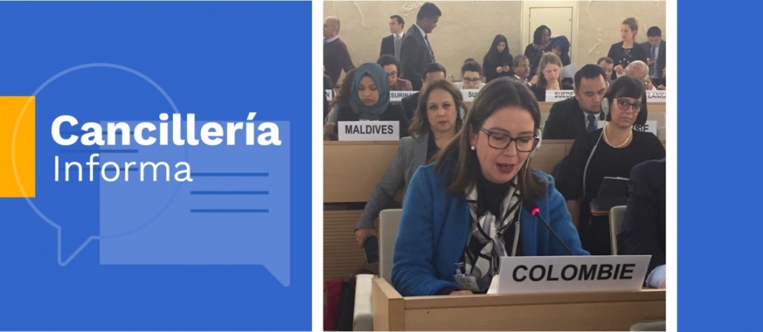 Colombia presenta hoy en Ginebra sus comentarios frente al informe de la Comisionada de la ONU sobre Derechos Humanos en el país